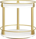 YATINEY Lazy Susan Organizer, Rotating Spice Rack, 2 Tier Spice Turntable by Yatiney
