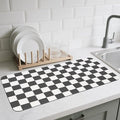 CooRug Checkered Dish Drying Mat by CooRug