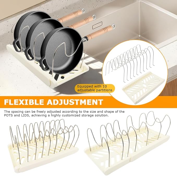 Expandable Pot and Pan Organizer Rack - Image 5