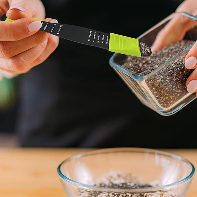 Sliding Adjustable Measuring Spoon – 9-in-1 All-in-One, 1/8 TSP to 1 TBSP - Image 7