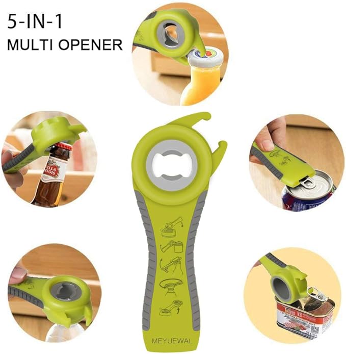Jar Opener, 6 In 1 Bottle Opener Can Opener - Image 3