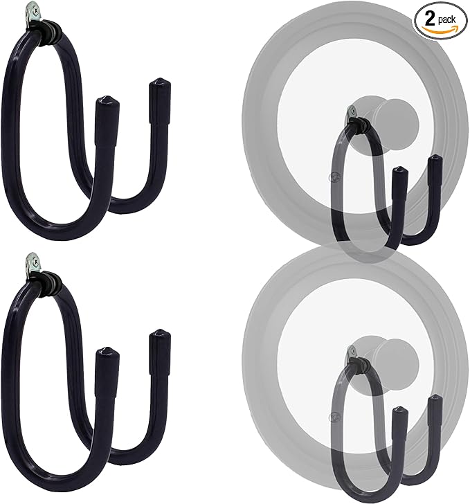 2 Pack Pot Lid Organizer Rack, No Drilling Adhesive Wall/Door Mounted Rustproof by Pmsanzay