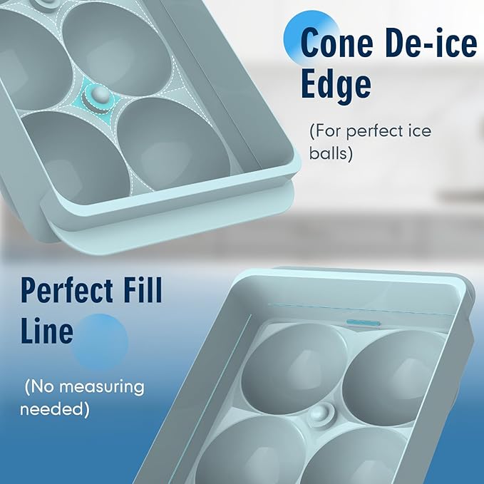 Large Ice Ball Maker Mold, 1.9" Round Ice Cube Mold - Image 6