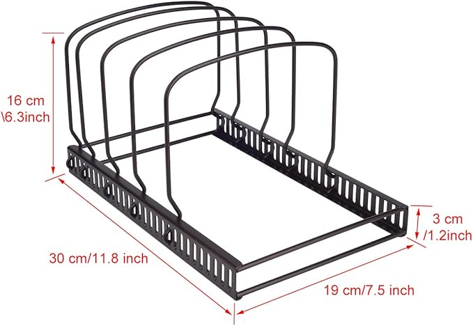 Toplife 10+ Bakeware Organizer Rack - Image 2