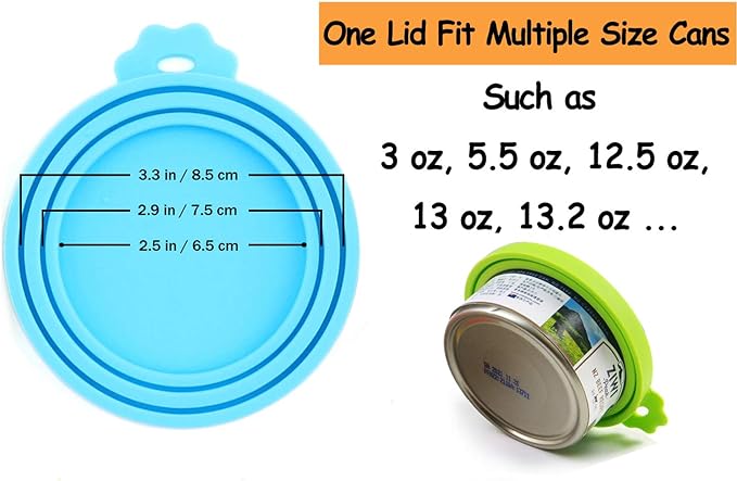 Comtim Pet Food Can Cover Silicone Can Lids - Image 4