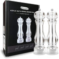 salt and pepper grinder mill set refillable large, the best transparent acrylic by Kaiciuss
