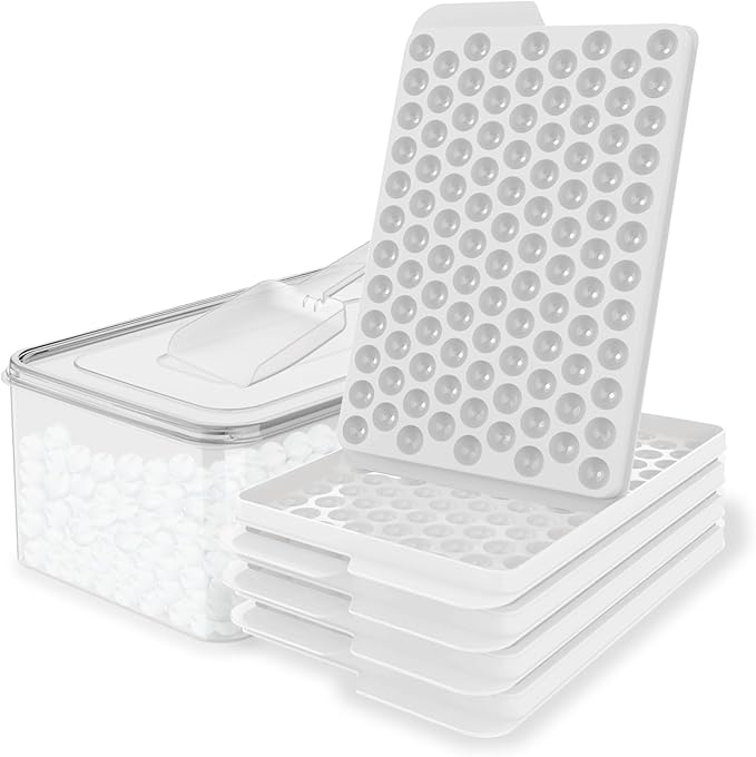 WIBIMEN Mini Ice Cube Trays, 0.55” Tiny Pebble Ice by WIBIMEN