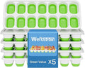 Ice Cube Tray, Ice Cube Trays for Freezer 5 Pack by WEFTNOM