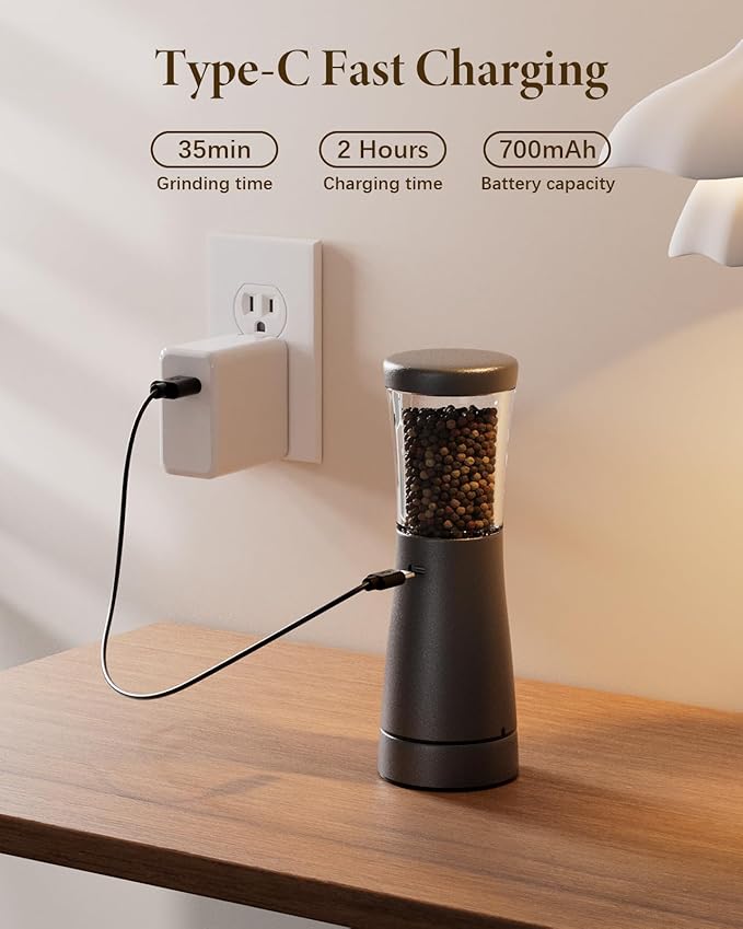 Electric Salt and Pepper Grinder Set - Image 7