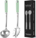 Safring Stainless Steel Soup Ladle and Spaghetti Spoon Set, Heat Resistant by Safring
