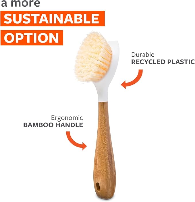 Full Circle Double Dish Brush Set – Durable Scrub Brushes - Image 5