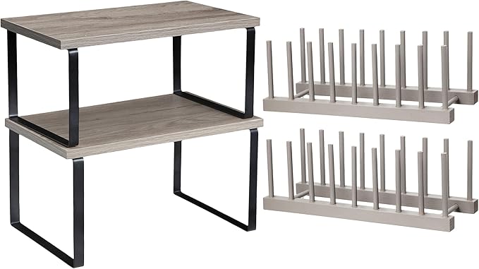 Marsui 4 Pcs Kitchen Organizer Accessories Set Cabinet Organizer Shelf and by Marsui