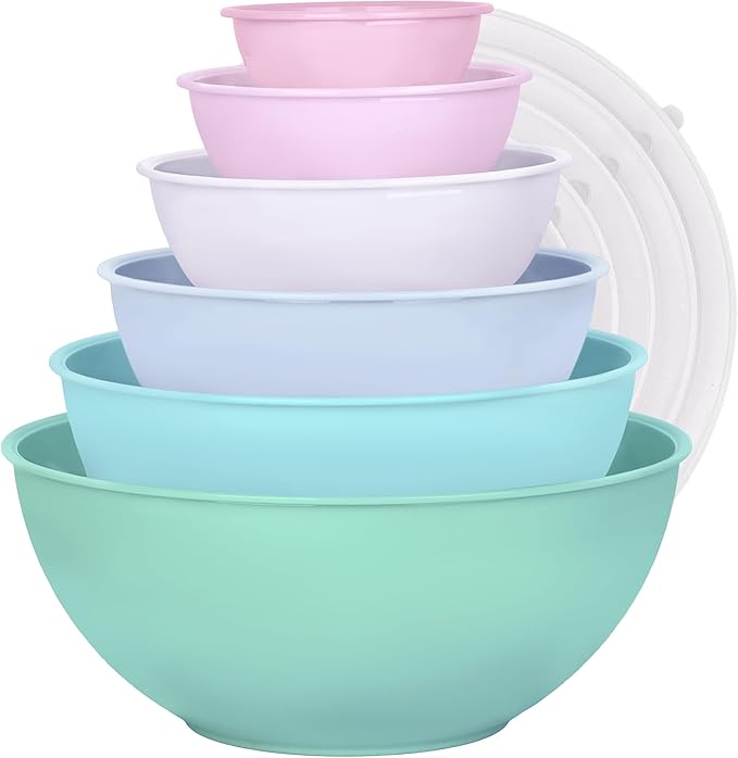 BoxedHome BPA Free Plastic Round Mixing Bowl by BoxedHomeProducts