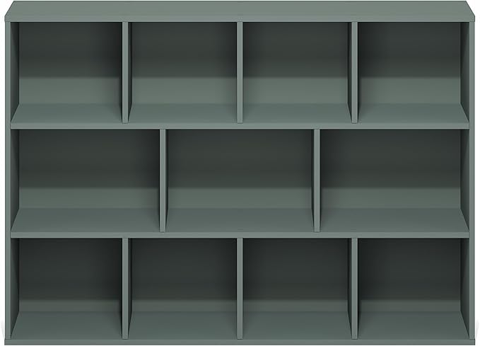 Furinno LUDER Book Shelf, 11-Cube Bookshelf, Reversible Bookcase, 9.4 x 29.1 x - Image 8