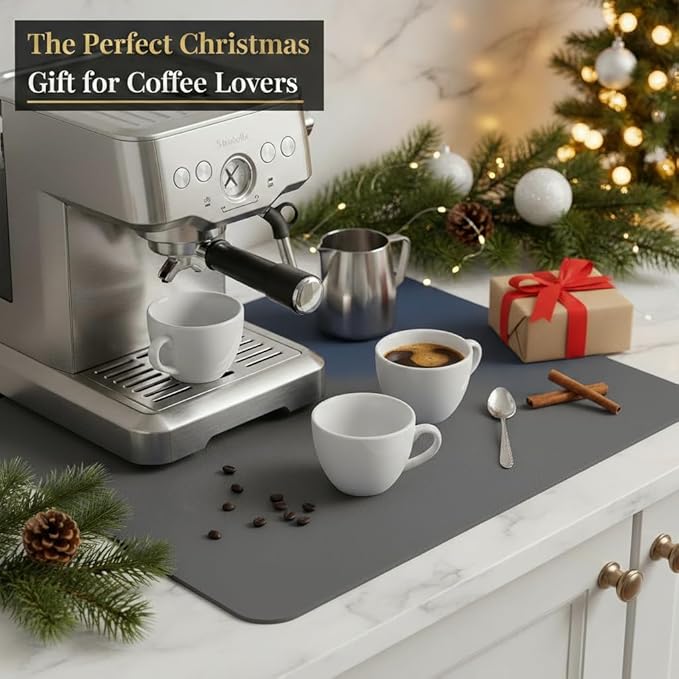 Dish Drying Mat Super Absorbent – 16" x 18" Coffee Mat - Image 8