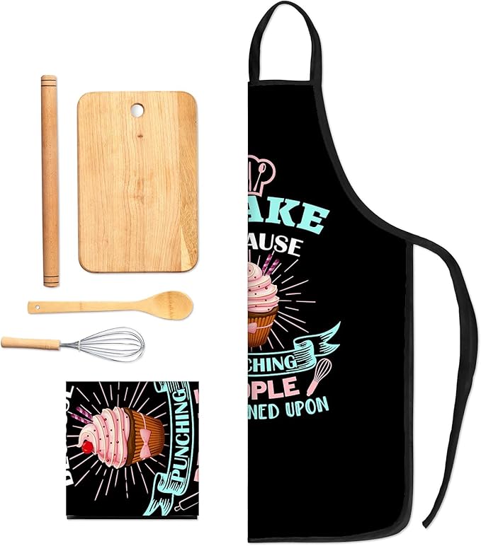 Baking Apron for Women I Baking Because People Is Frowned Aprons Gifts for Men - Image 3