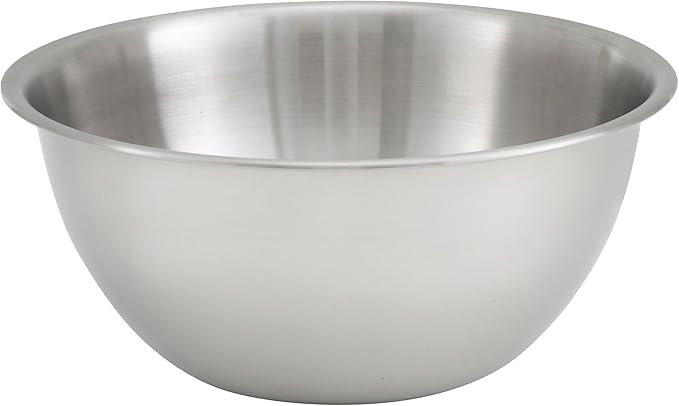 Winco Deep Mixing Bowl, Stainless Steel by Fonteme