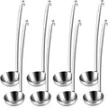 8pcs Stainless Steel Ladle 8 Oz Soup Ladle 14" long Spoon Heavy-Duty Metal by LiveNaturallyLiveBarafat