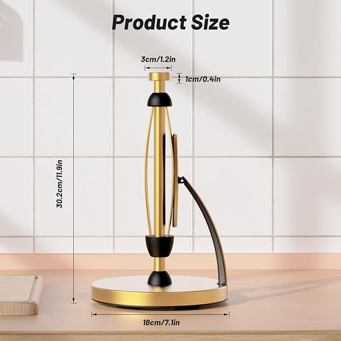 VEHHE Paper Towel Holder Countertop, Paper Towel Holder - Image 4