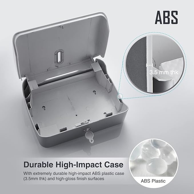 Paper Towel Dispenser Wall Mount: No Drill Adhesive Z-fold Multifold Paper - Image 7