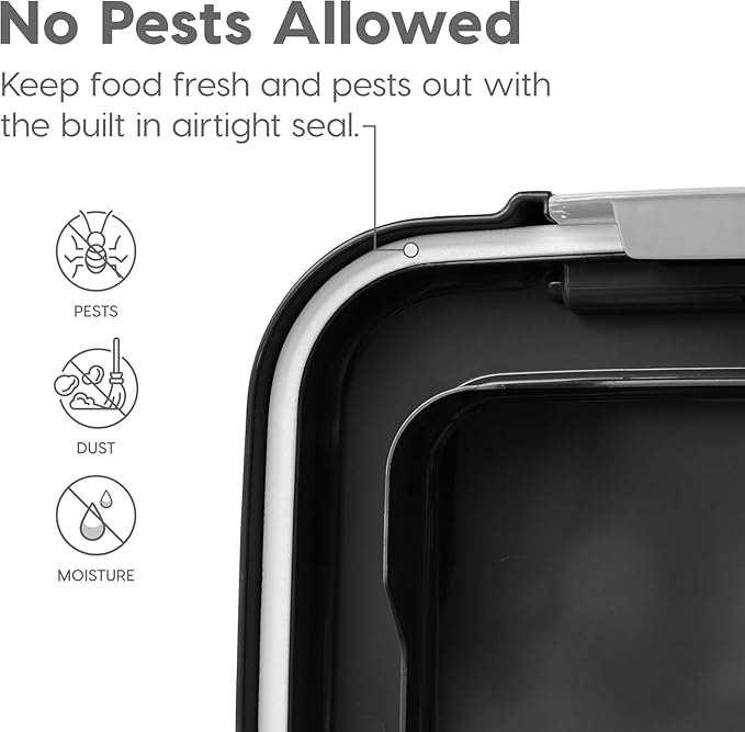 IRIS USA Airtight Dog Food Storage Container, Attachable Wheels, - Image 6
