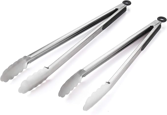304 Stainless Steel Kitchen Cooking Tongs - Image 6