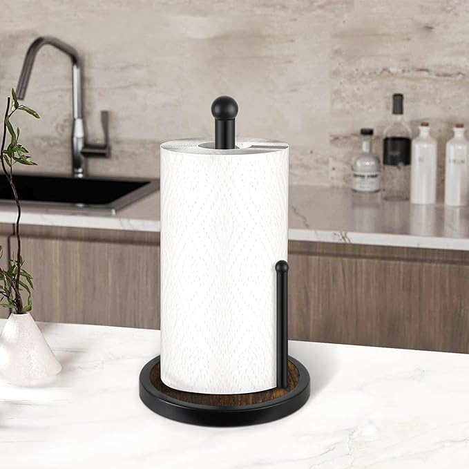 YINMIT Paper Towel Holder Countertop, Standing Paper Towel Roll Holder - Image 7