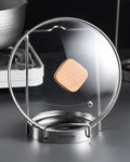 Pot Lid Organizer, Pot Lid Holder 304 Stainless Steel Pot Lid Stand, Lid and by Mukkuri