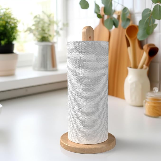 Wooden Paper Towel Holder Stand - Image 6