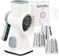 Rotary Cheese Grater with Handle Kitchen Shredder Slicer Grater Slicer Ice by Ziweaye