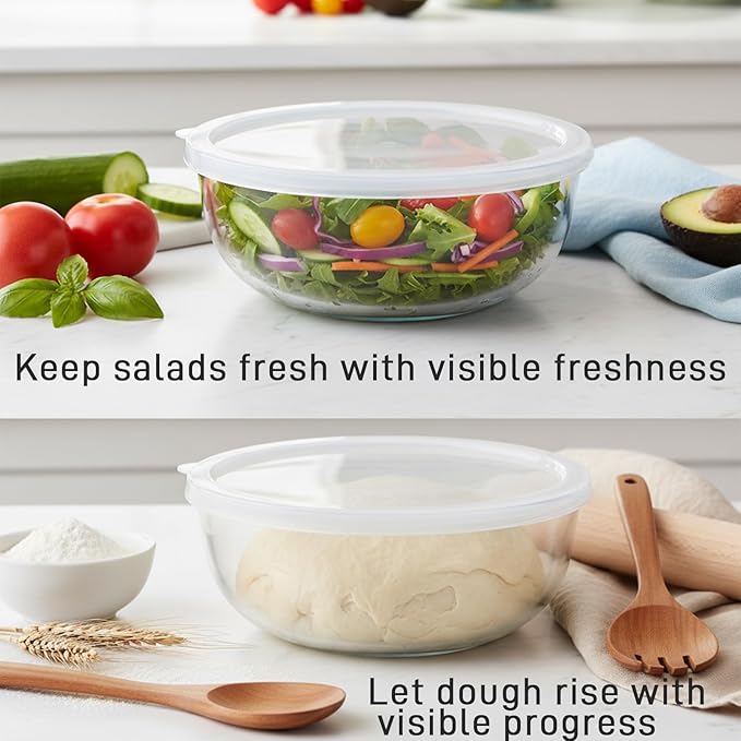 6.2Quart Large Glass Bowls - Image 4