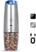 Rechargeable Electric Salt And Pepper Grinder Set, Automatic Gravity Electric by KIARYUOLL