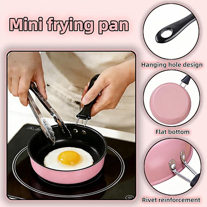 4.7 Inch Mini Frying Pan, Flat Bottom Design - Image 3