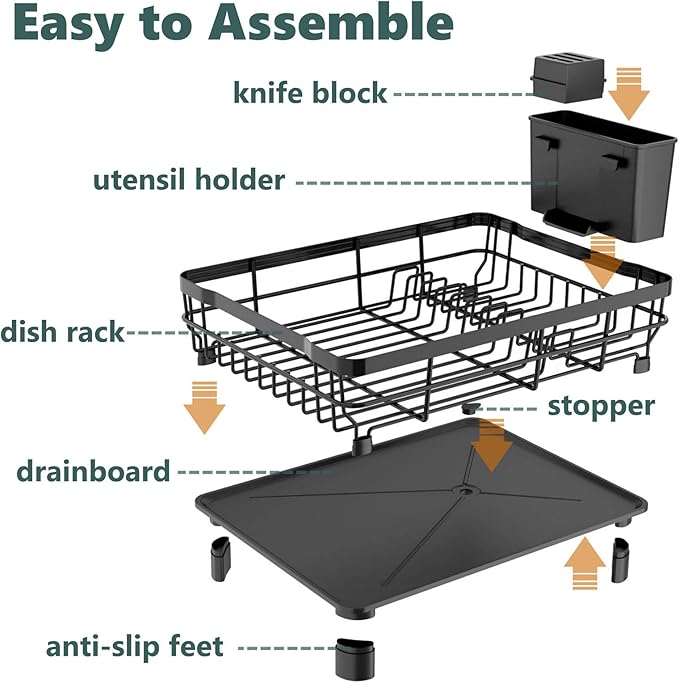 AIDERLY Iron Dish Drying Rack - Image 5