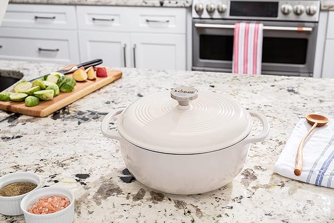 Lodge 3 Quart Enameled Cast Iron Dutch Oven - Image 2