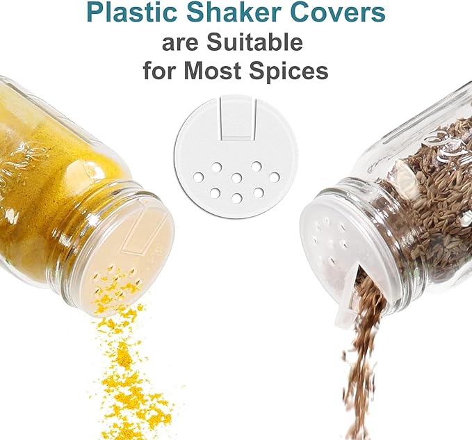 CycleMore 30 Pack 4oz Glass Mason Spice Jars, Round Spice Containers - Image 6