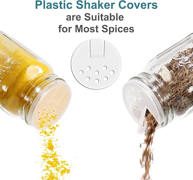 CycleMore 30 Pack 4oz Glass Mason Spice Jars, Round Spice Containers - Image 4