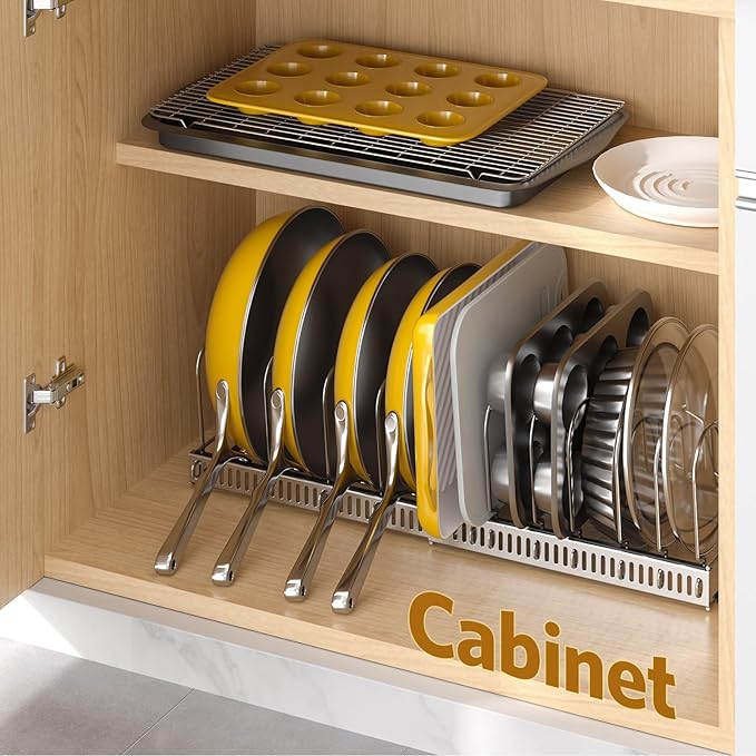 ORDORA Pots and Pans Organizer under Cabinet - Image 6