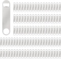 100 Pack Flat Beer Bottle Opener 7 inch Stainless Steel Flat Bottle Opener Beer by Yugada