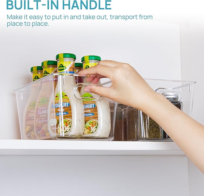 Vtopmart Clear Plastic Storage Bins, Countertops, Freezer Organization and - Image 5