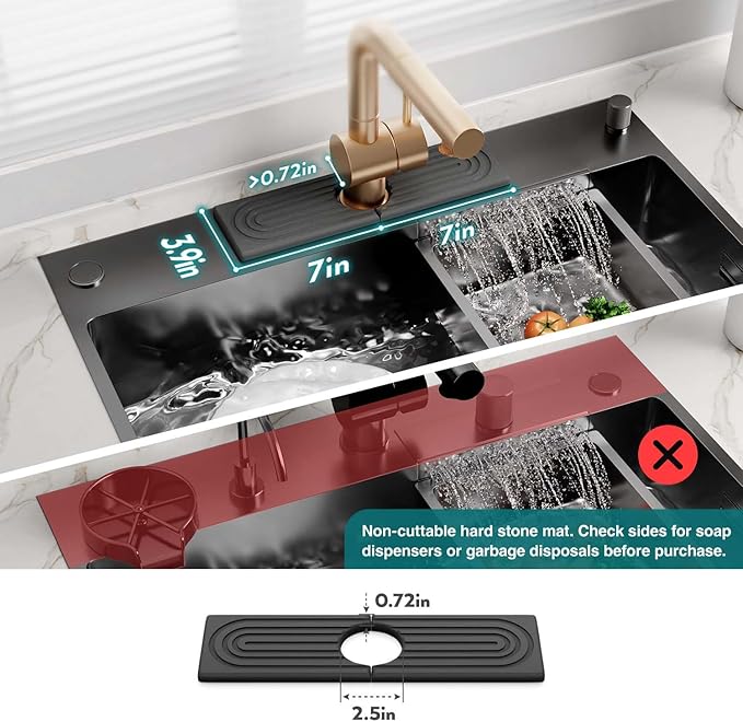 eormoe Diatomite Kitchen Faucet Mat - Image 4