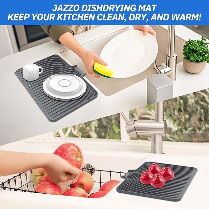 Dish Drying Mat for Kitchen Counter, - Image 5