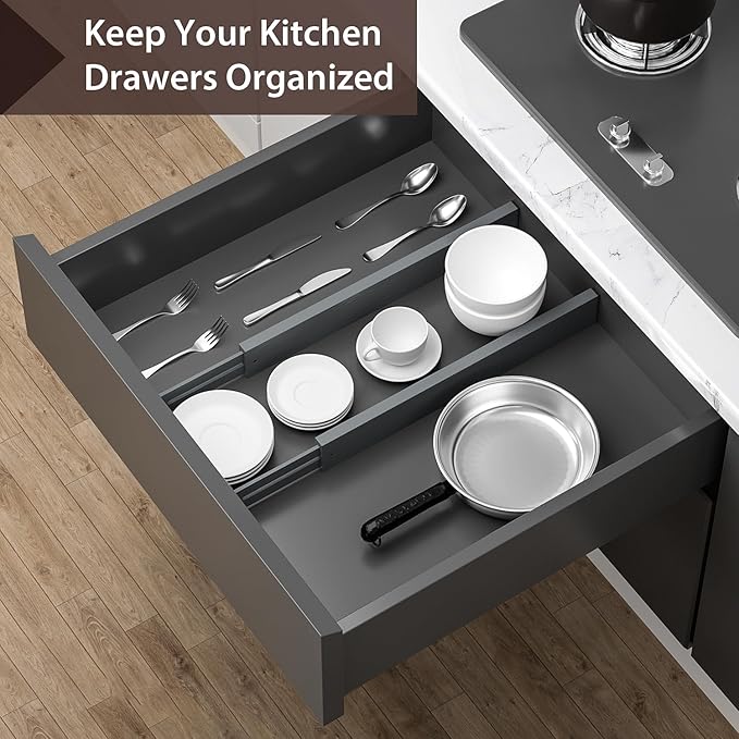 4 PCS Drawer Divider, Expandable Separators - Image 4