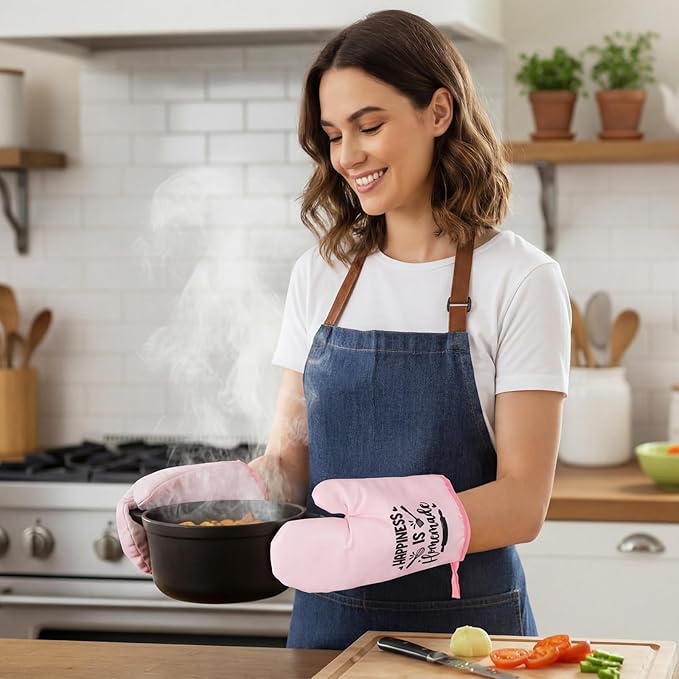 Leinuosen 8 Pcs Kitchen Towels and Oven Mitts Sets Pot Holders Dishcloths Set - Image 4