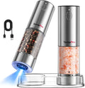 TempPro 100ml Electric Salt and Pepper Grinder Set Rechargeable, Automatic by TempPro