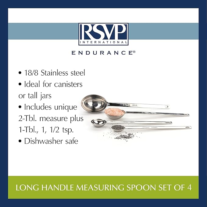 RSVP International Measuring Spoons, Stainless Steel - Image 6