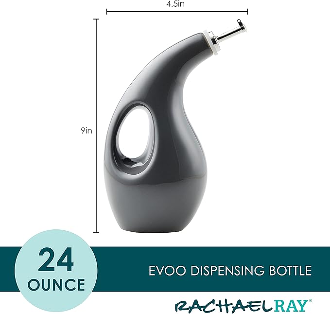 Rachael Ray 48465 Ceramic EVOO Oil and Vinegar Dispensing Bottle - Image 2
