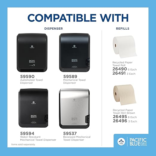 Pacific Blue Ultra 8" High-Capacity Automated Touchless Paper Towel Dispenser - Image 5