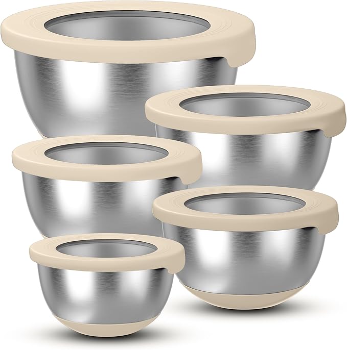 KITEISCAT Stainless Steel Mixing Bowls by KITEISCAT