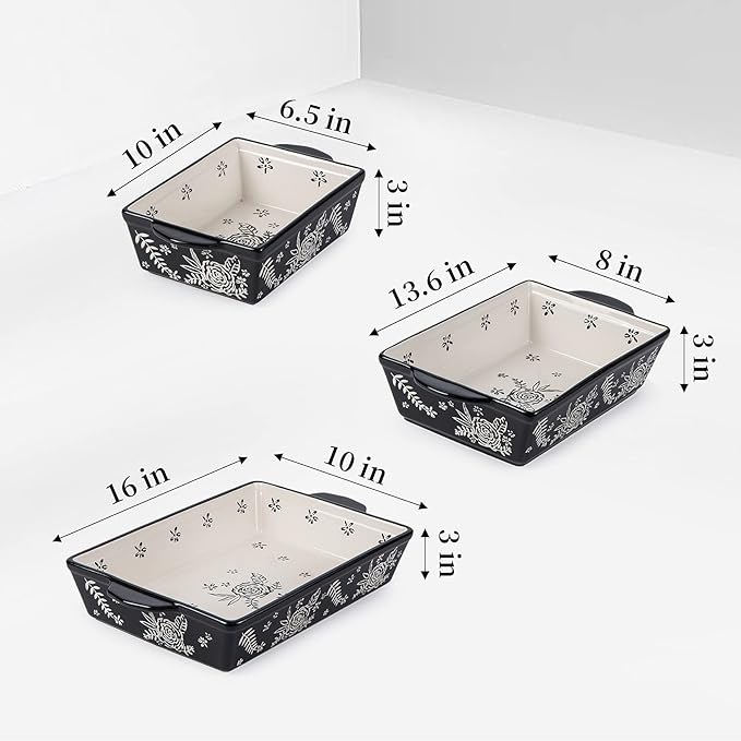 Wisenvoy Casserole Dishes For Oven Baking Dish Ceramic Casserole Dish Lasagna - Image 7